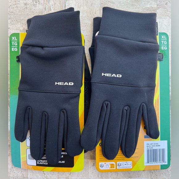 HEAD Black Sensatec Gloves - Picture 3 of 3